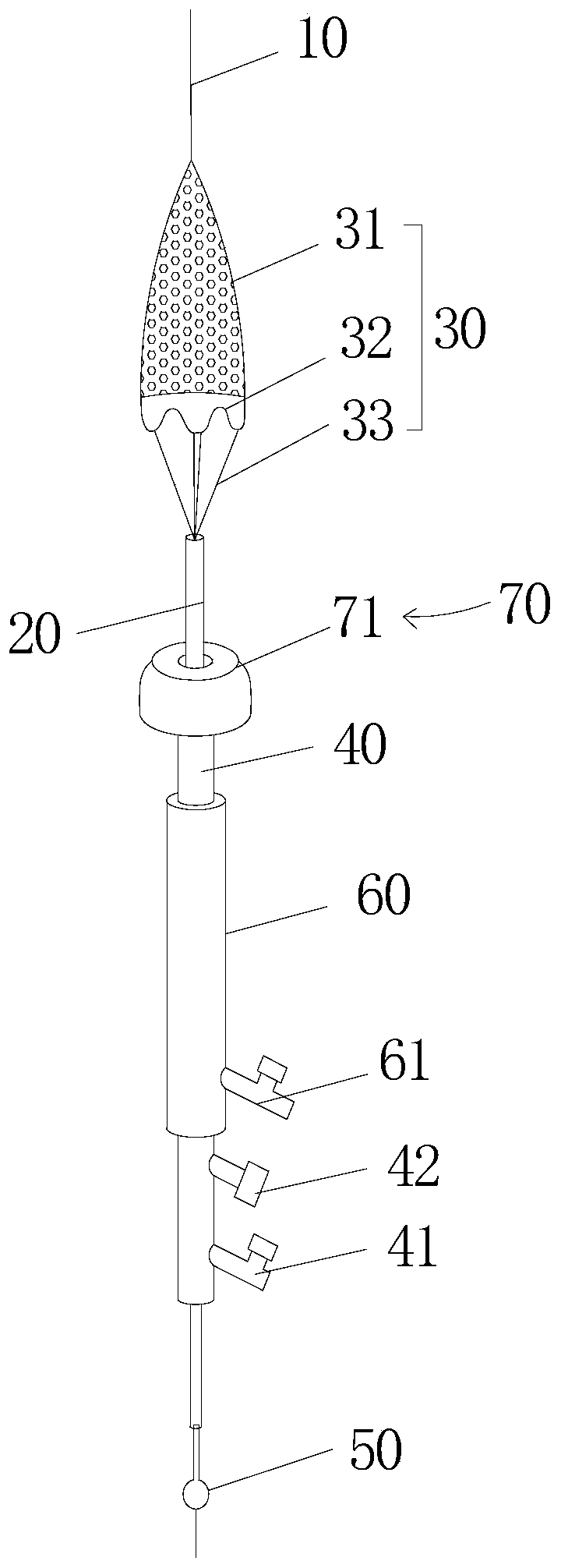 Thrombus taking device applied to artery and venous thrombus