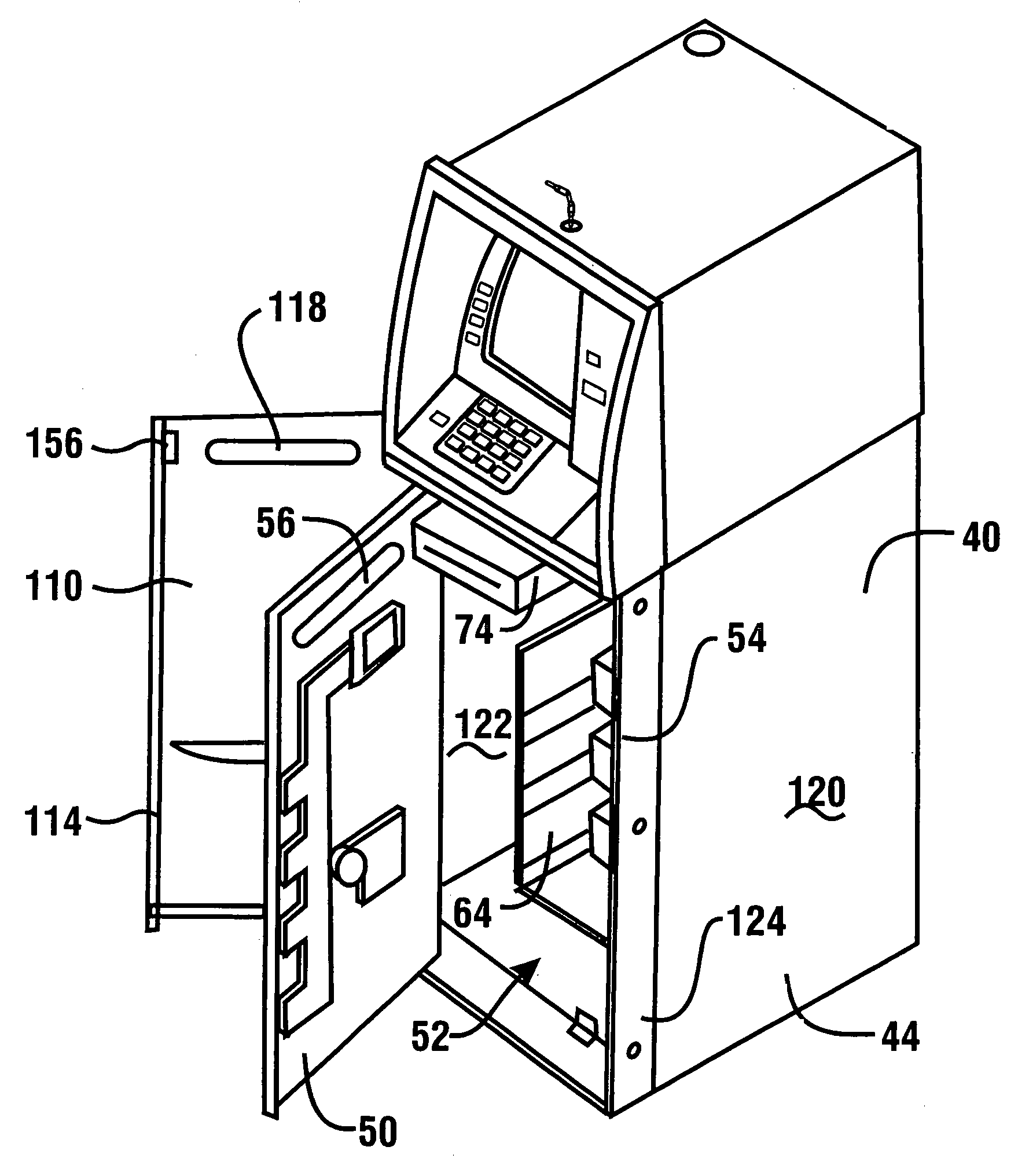 Enclosure for automated banking machine