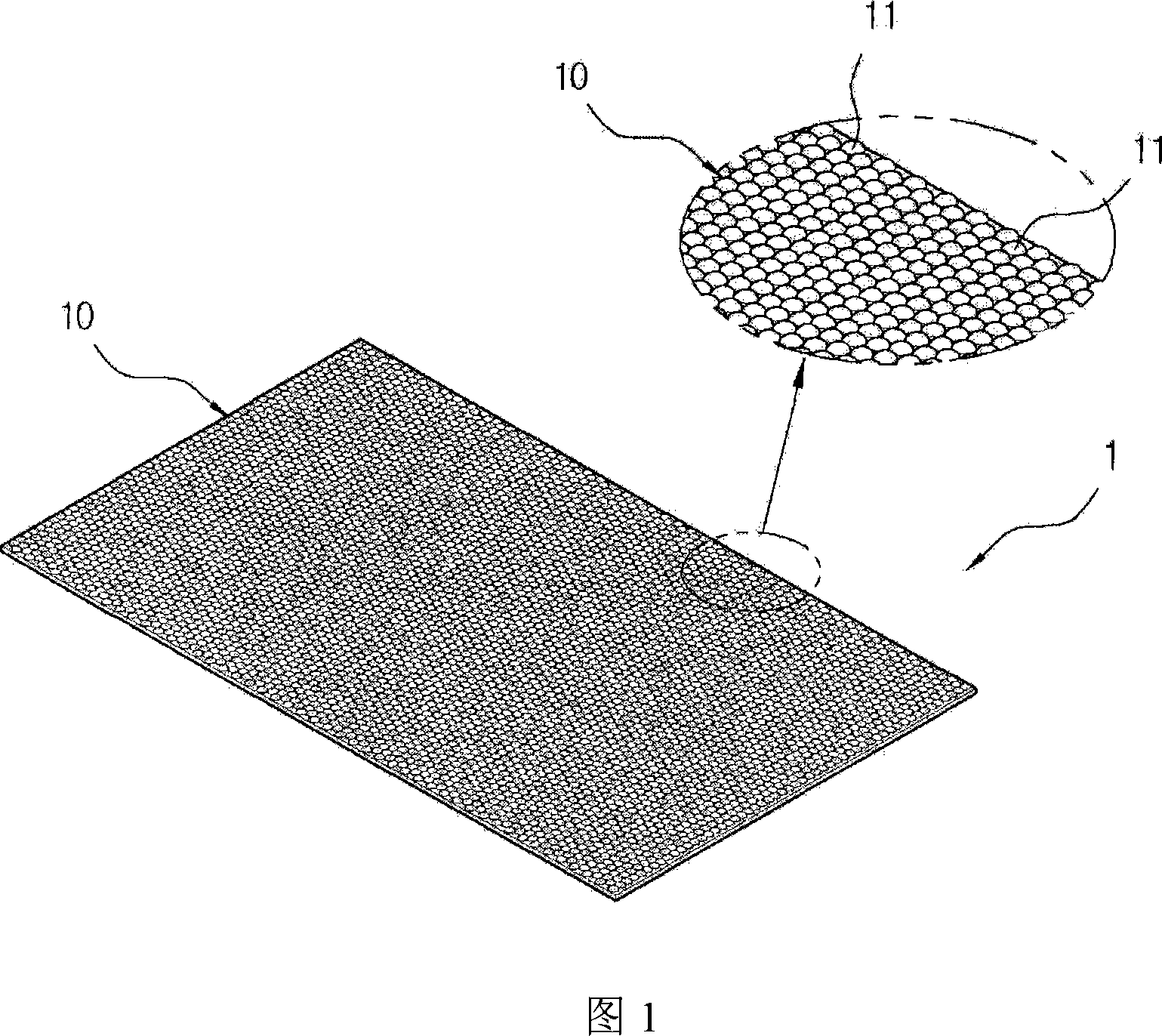 Three-dimensional plastic sheet