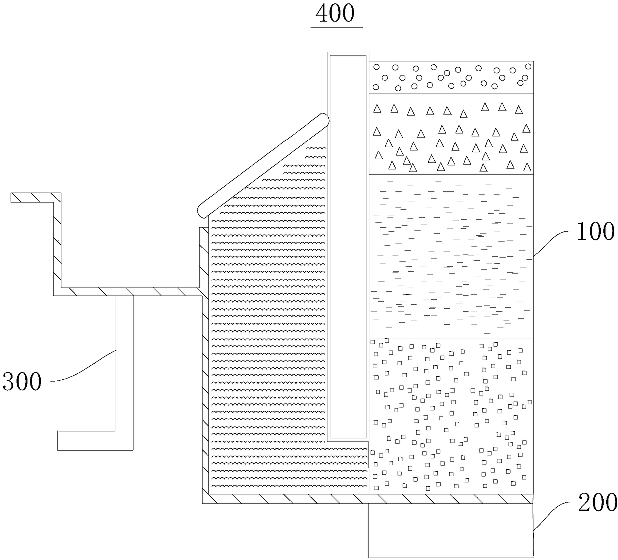 Permeable road surface and permeable system