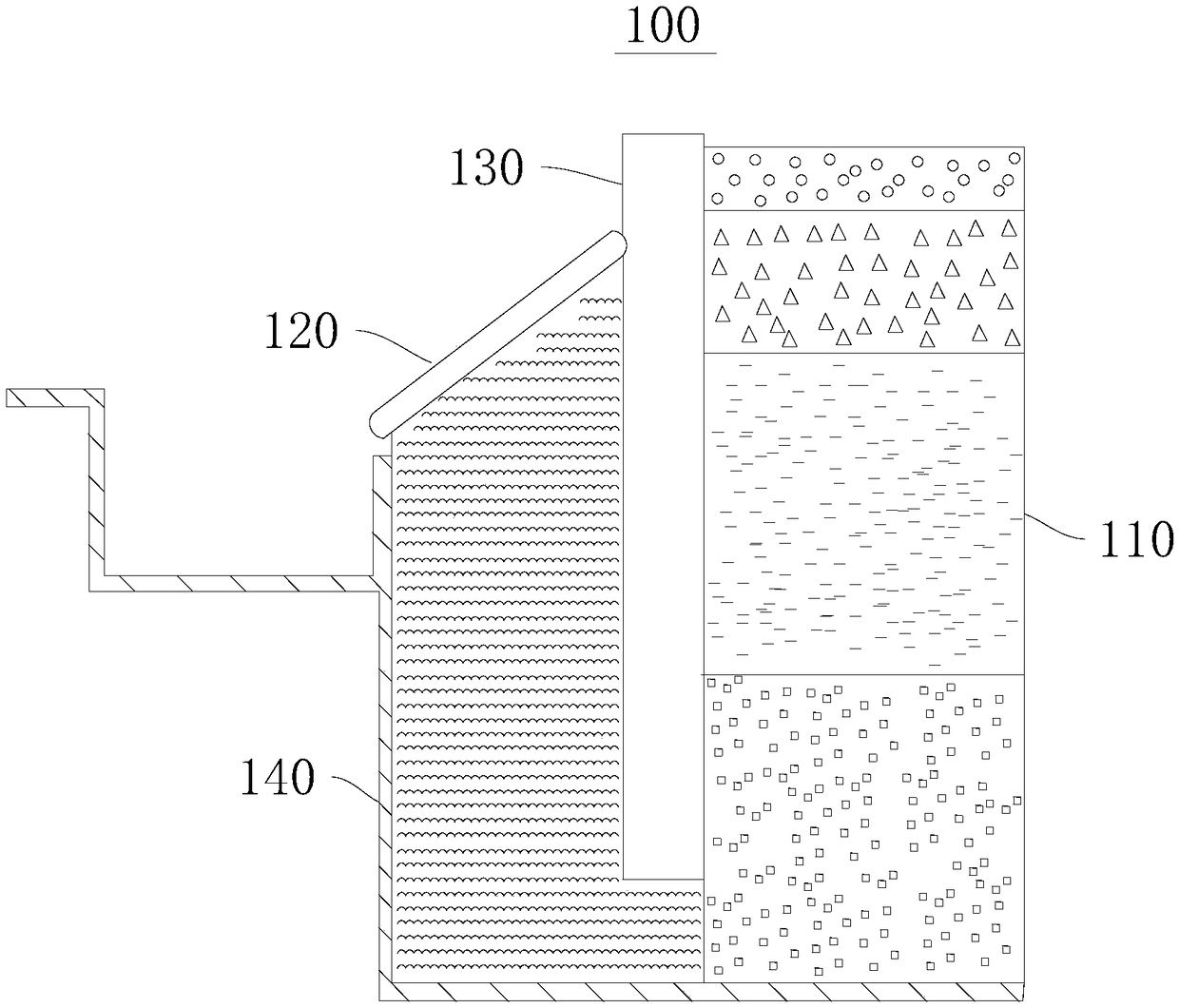 Permeable road surface and permeable system