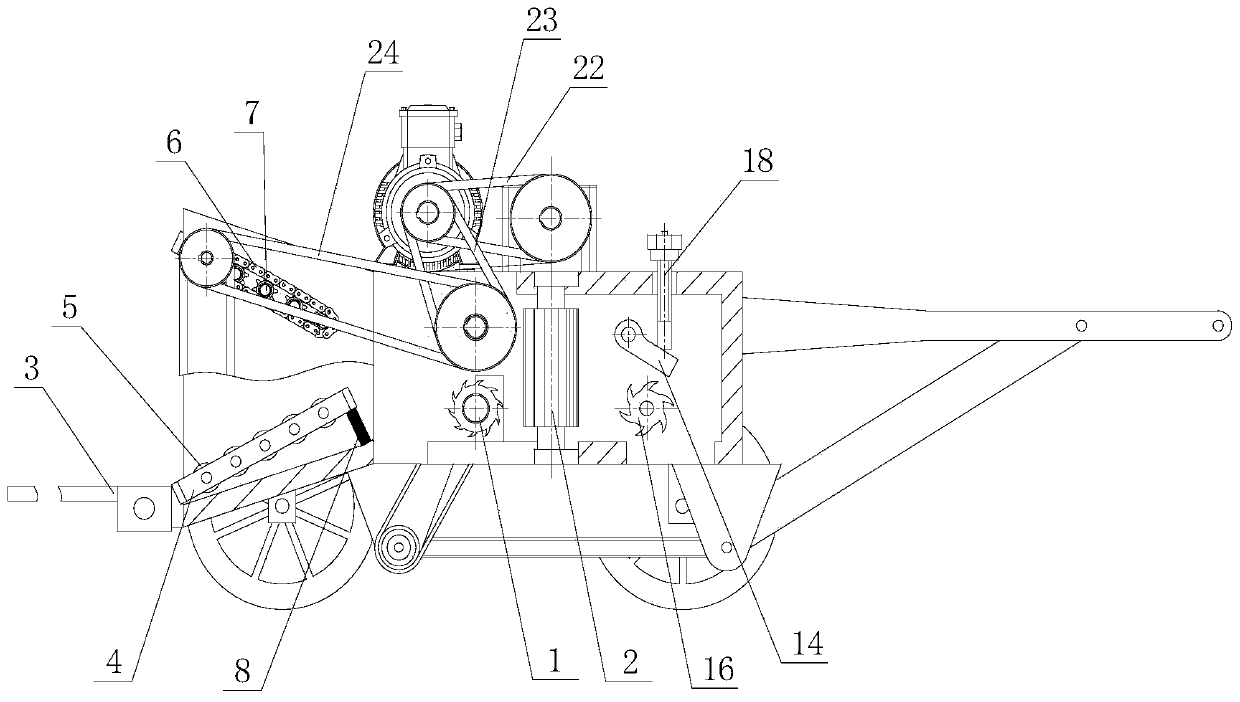 A kind of wood shredder and shredding method