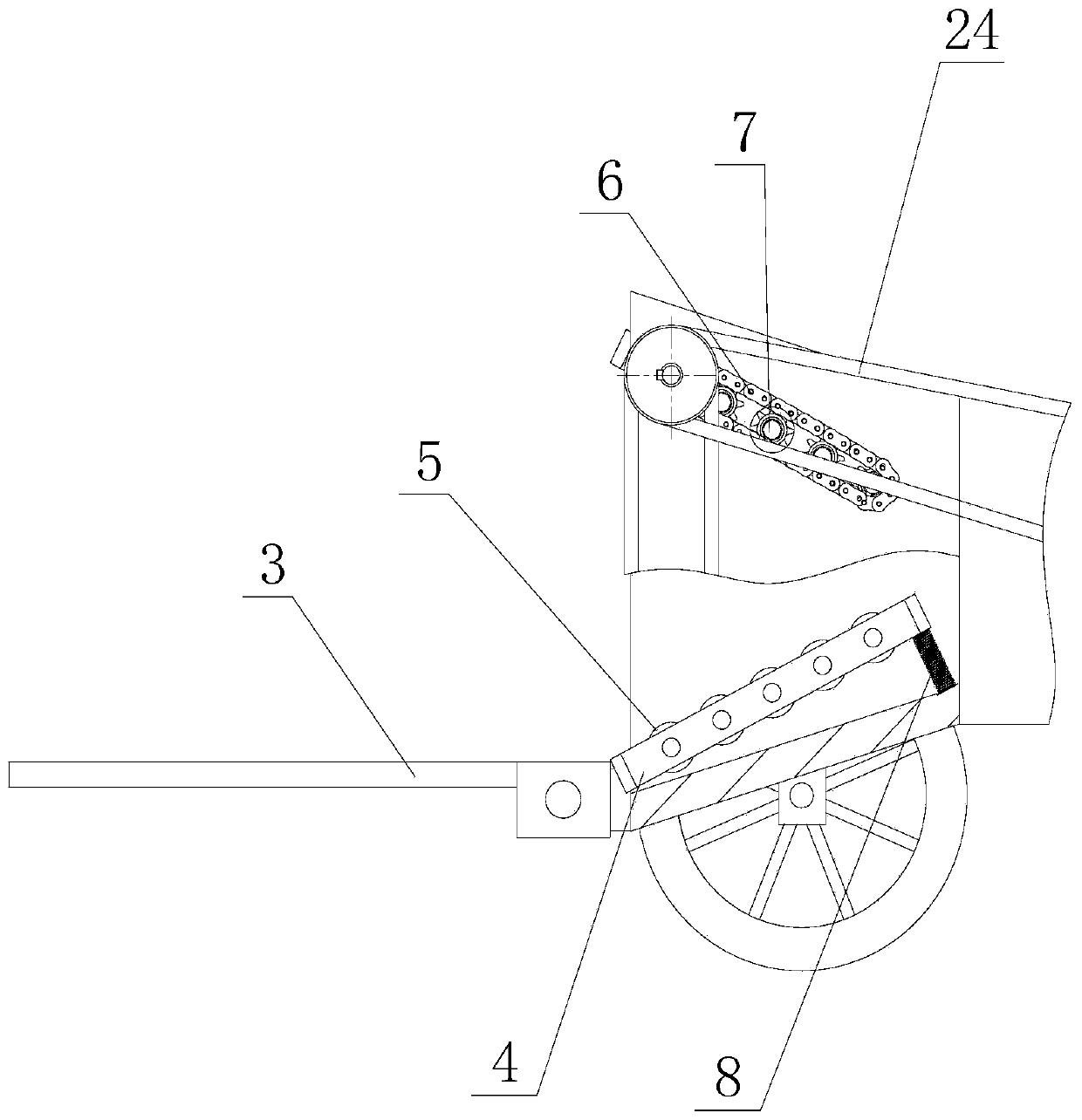 A kind of wood shredder and shredding method