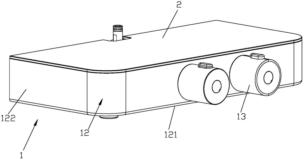 Shelf mechanism with detachable shelf for shower appliance