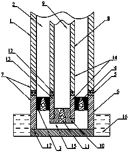 Multifunctional carbon dioxide injection enhanced oil recovery anticorrosion structure and method