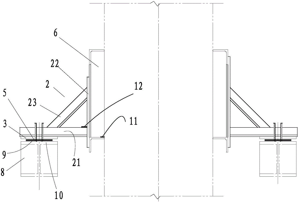 Smoke air flue fixing bracket