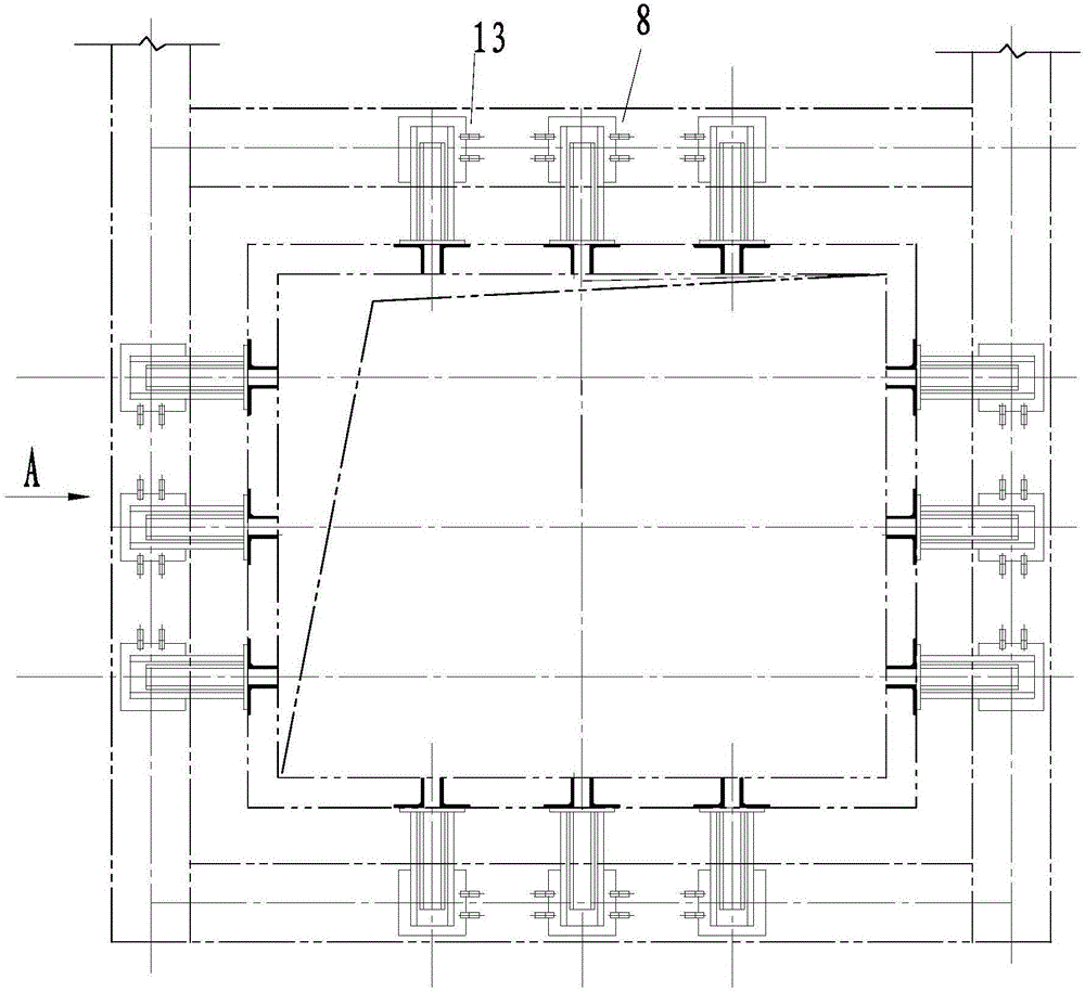 Smoke air flue fixing bracket