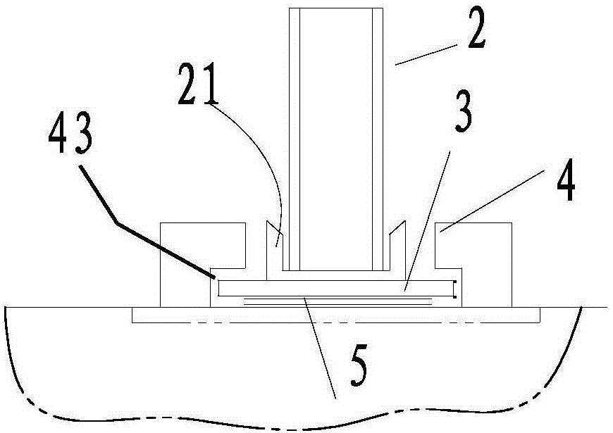 Smoke air flue fixing bracket