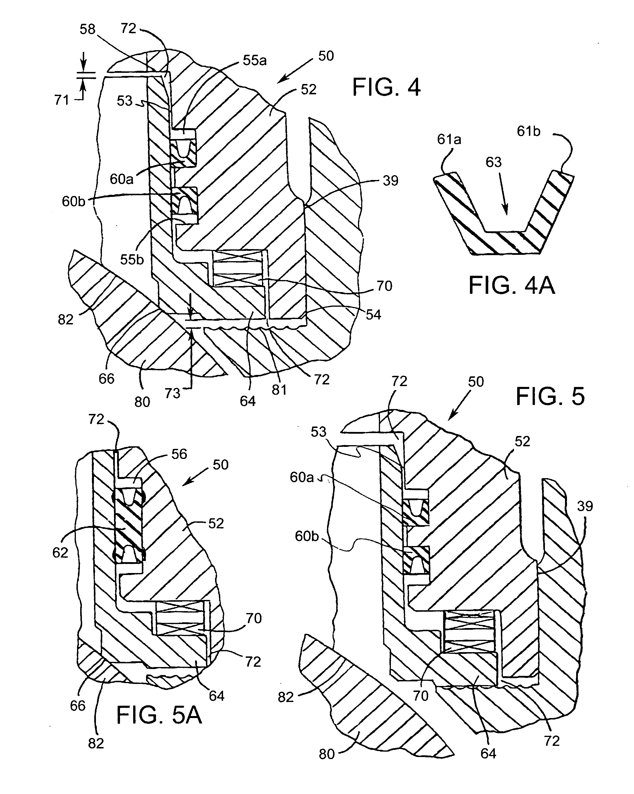 Fluid flow control valve with composition seal