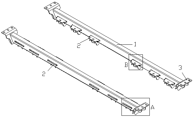 A suspension structure for heavy equipment