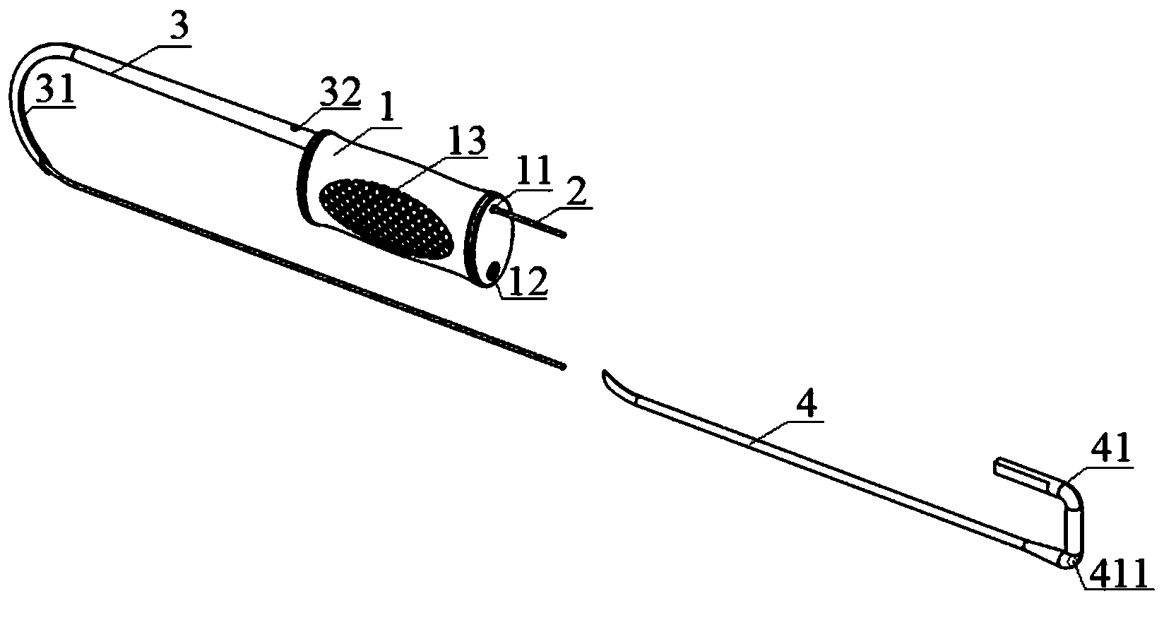 Steel wire guiding device for intertrochanteric fracture