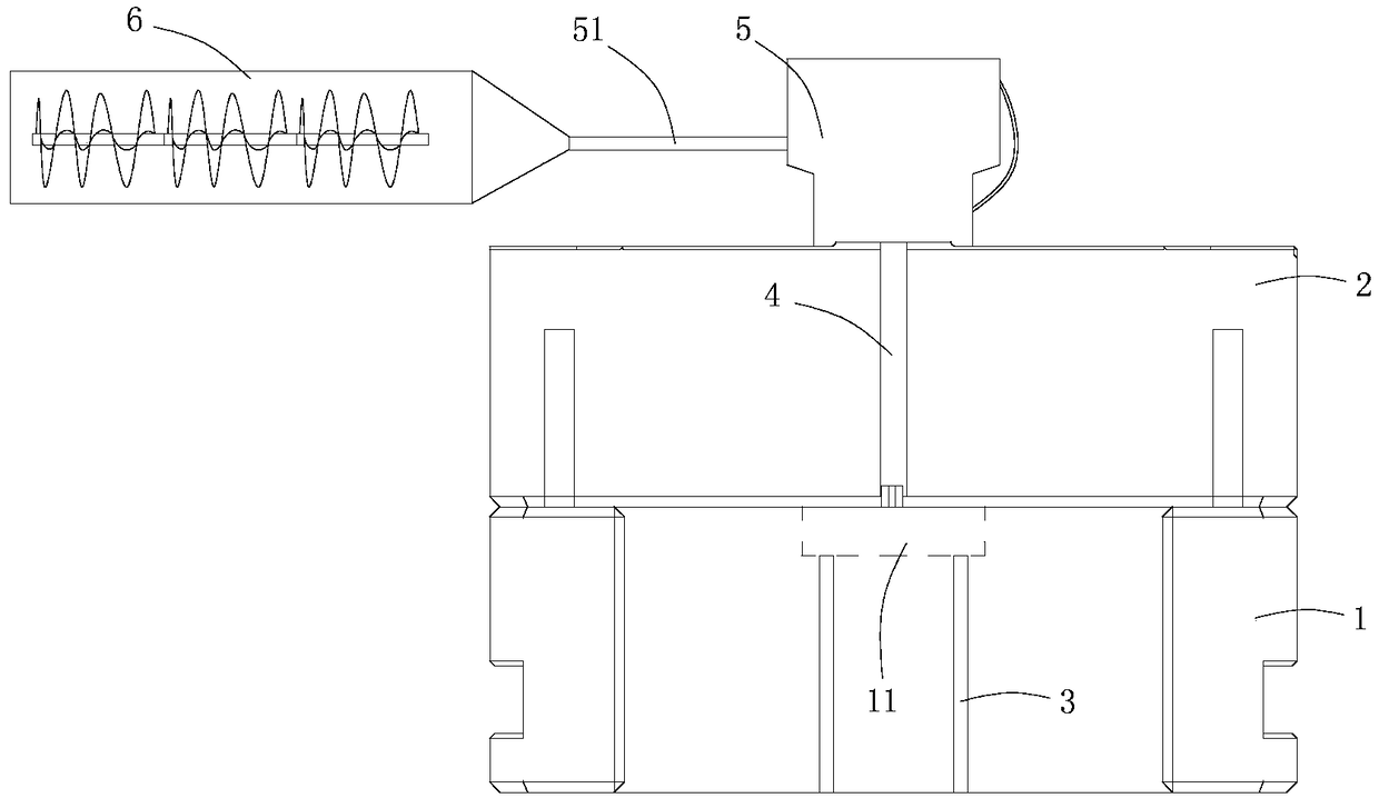 An injection molding processing device for an electric machine permanent magnet