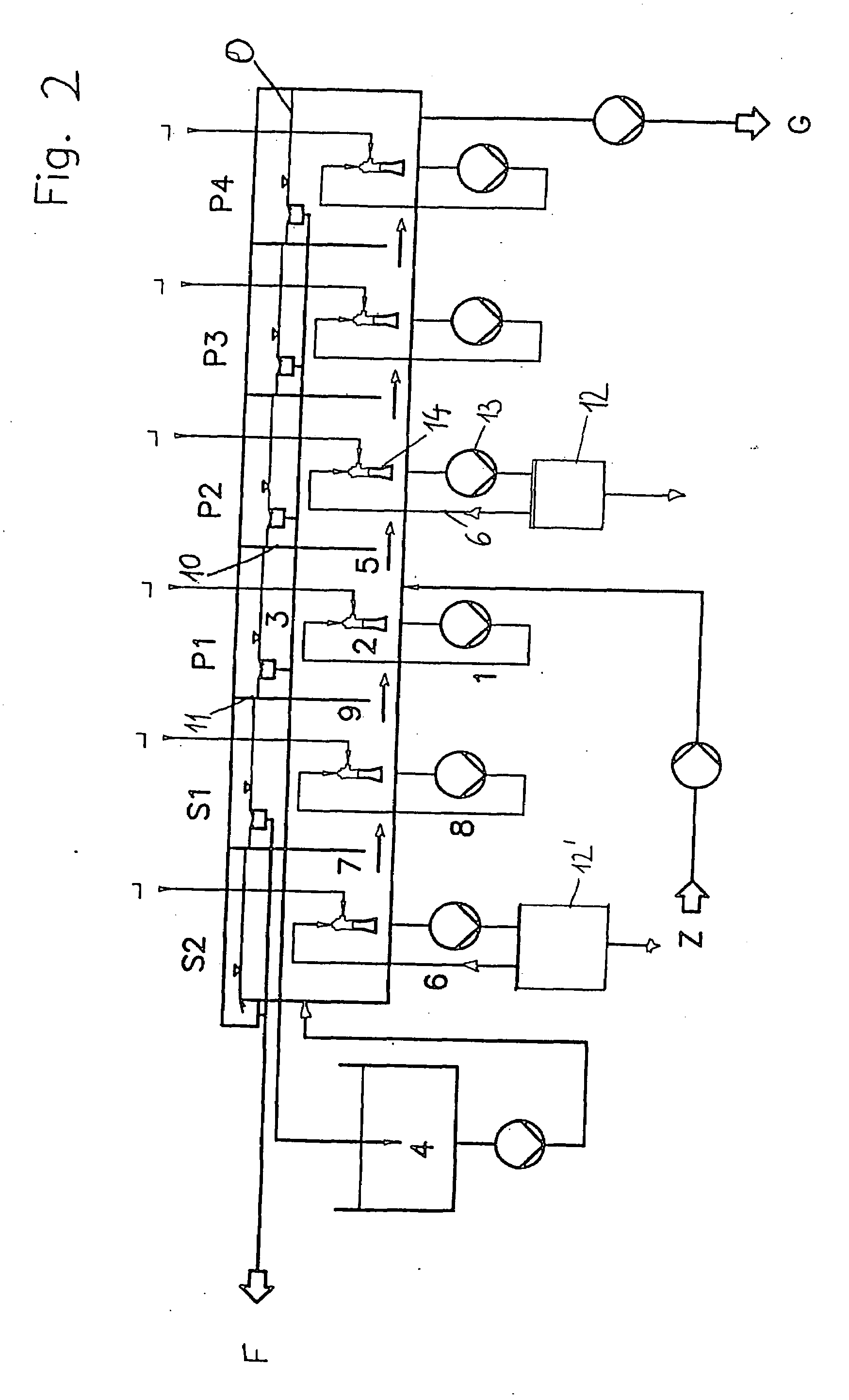 Process and device for aerating suspensions