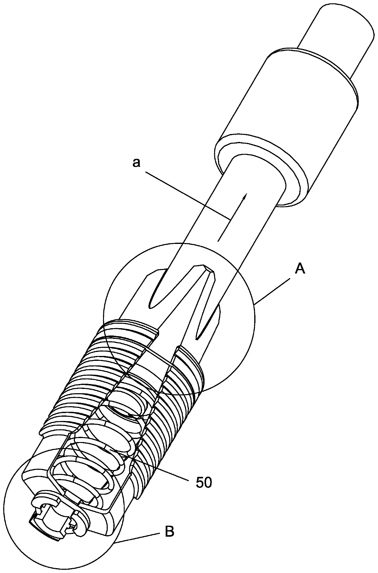 Steel rope anchor bolt