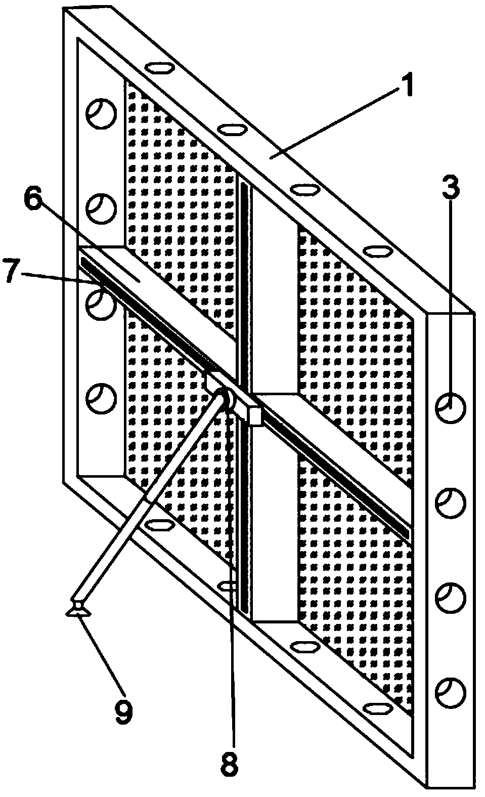 Aluminium alloy template used for variable cross-section of wall column and design method of aluminium alloy template