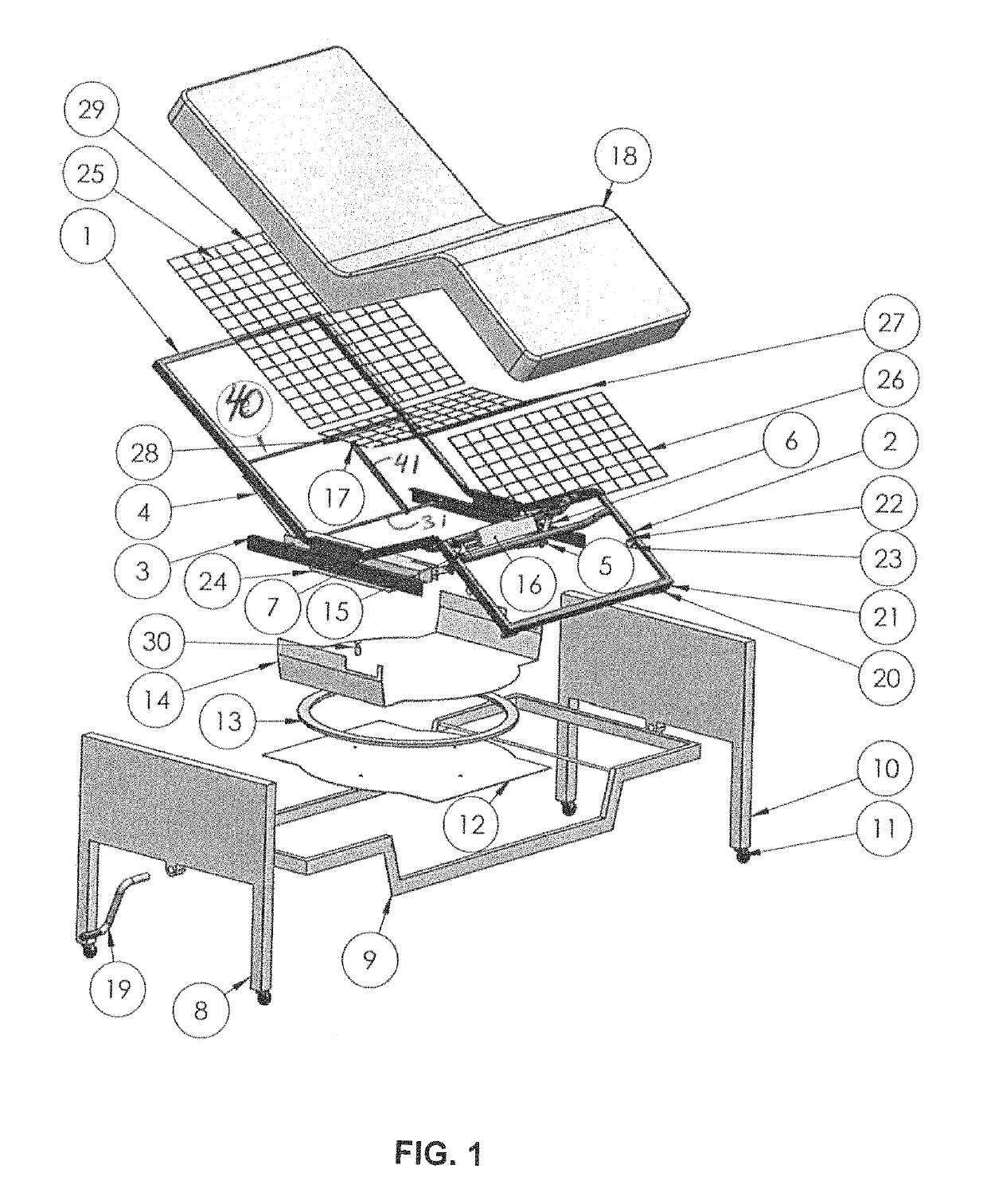 Rotating and articulating sleeping assembly