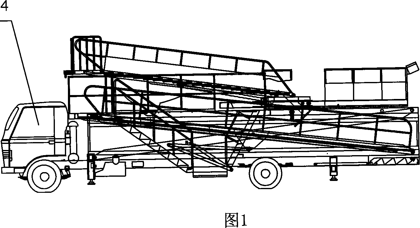 Ladder vehicle of ship
