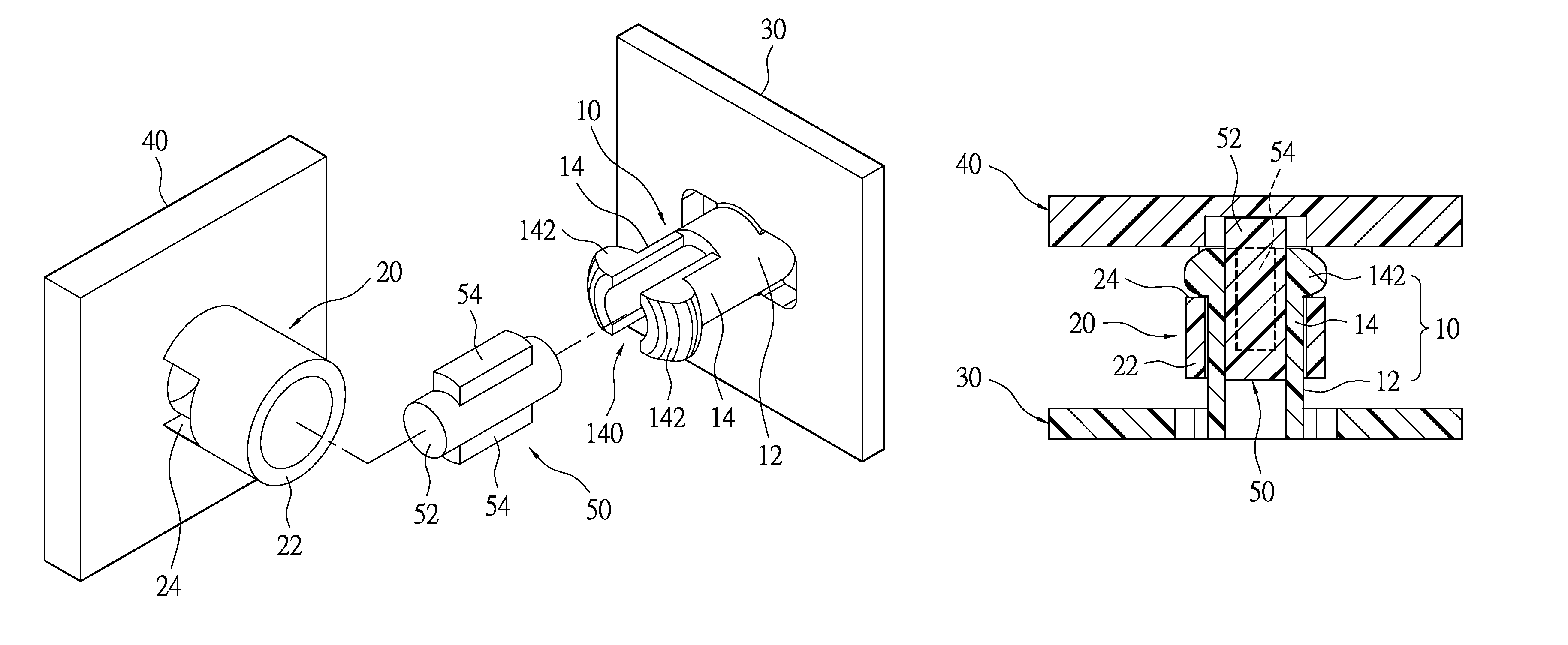 Vibration-proof sound box and engagement structure of the same