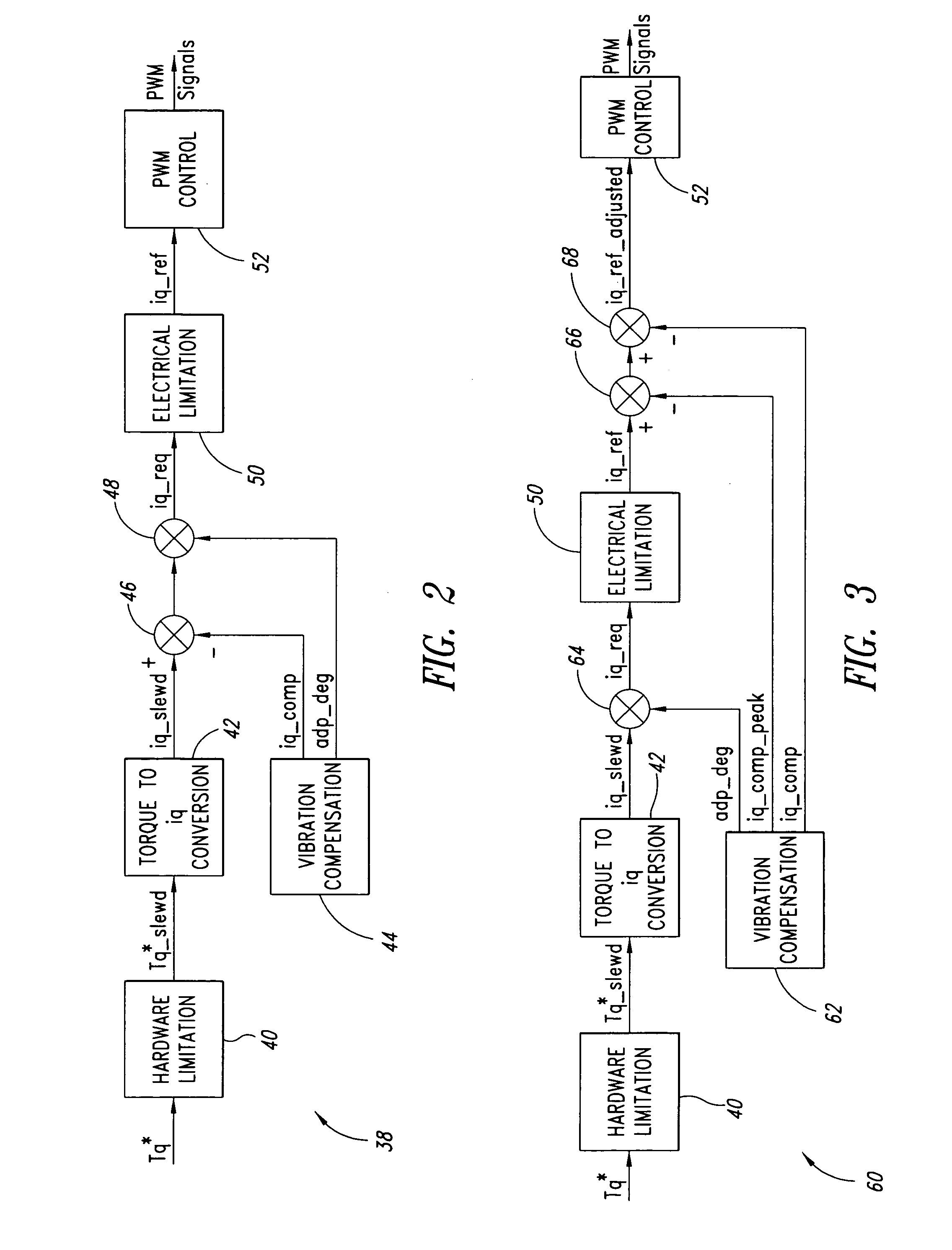 Method, apparatus and article for vibration compensation in electric drivetrains