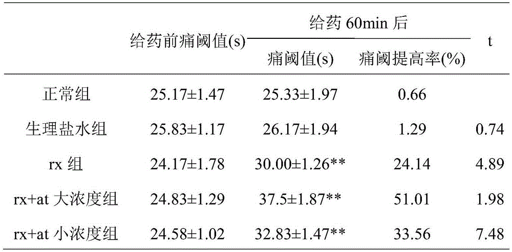 Traditional Chinese medicine composition for alleviating ache, its extract product, preparation method and application thereof