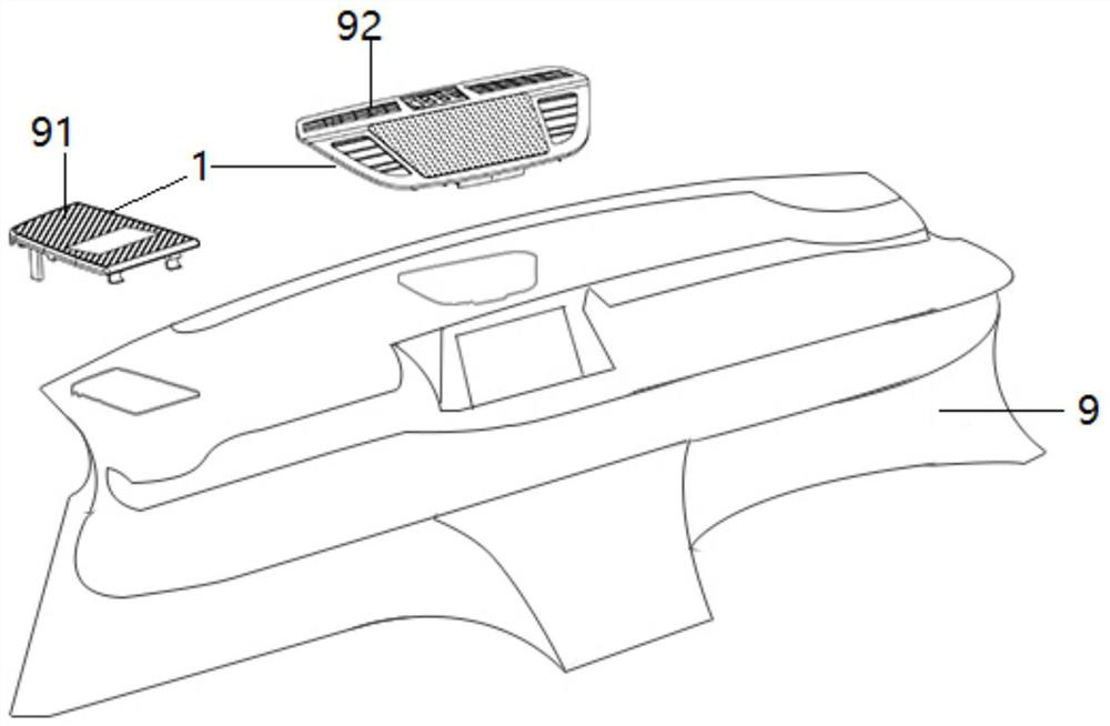 Hidden head-up display convenient to install and apply and automobile