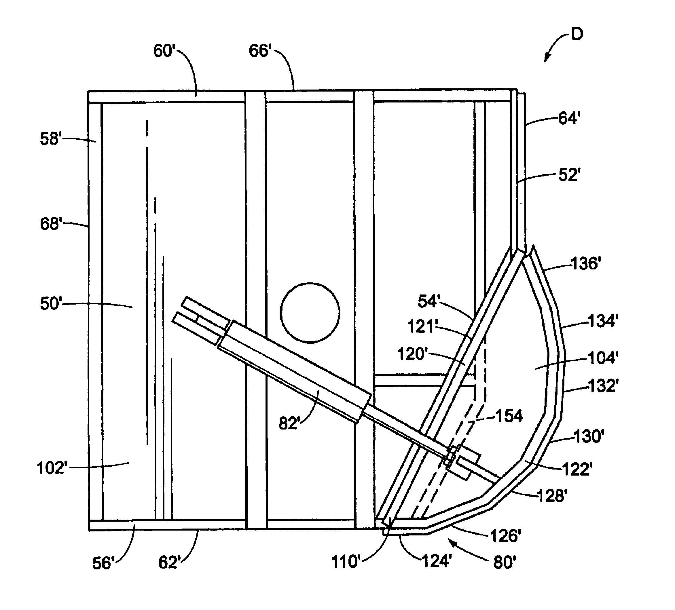 Mower head with movable guard