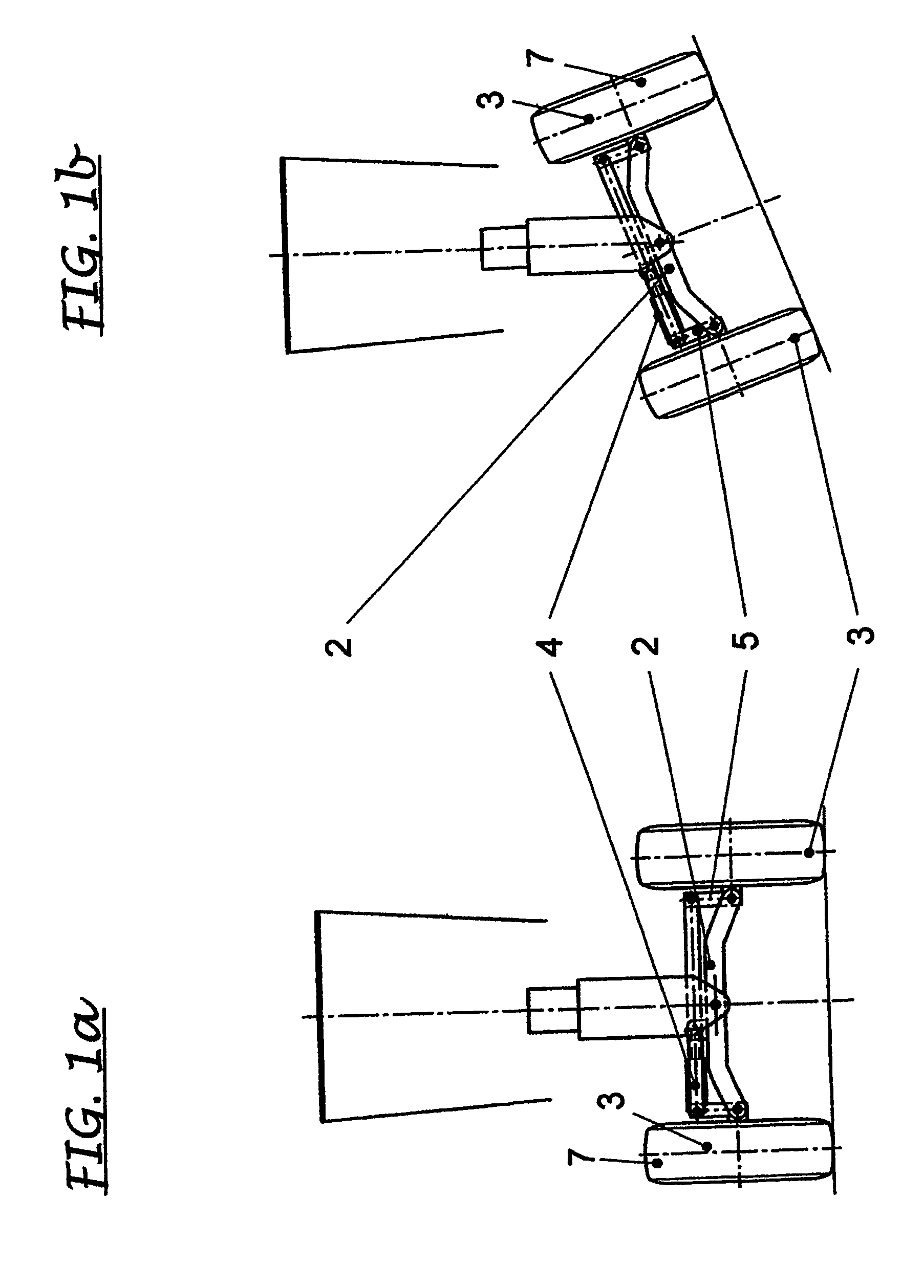 Method and device for wheel camber adjustment
