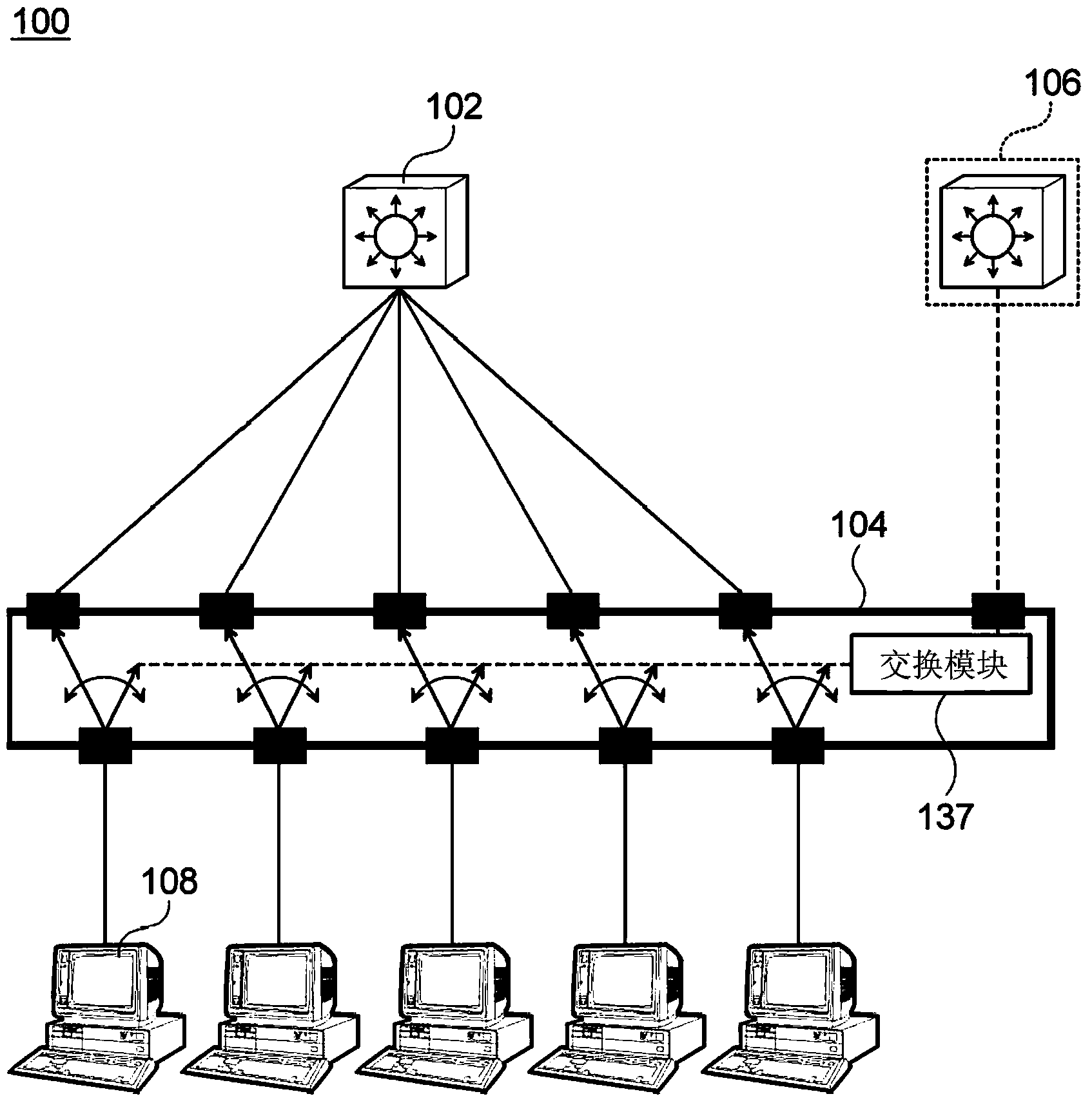 Network backup device and network system with same