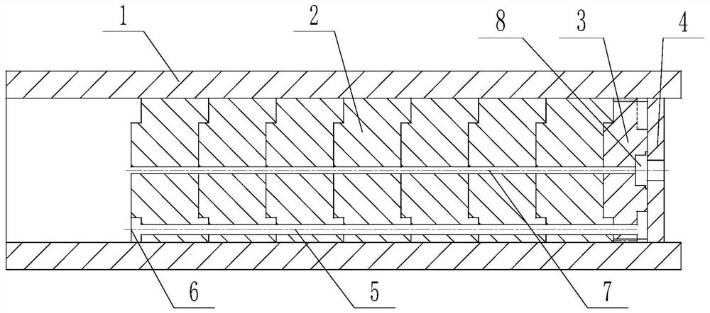 A combined balance body structure satisfying internal ballistic stability and its assembly method