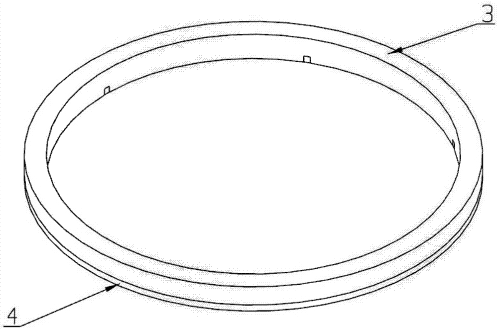 Compound rotating dynamic seal structure of panoramic photoelectric observing device