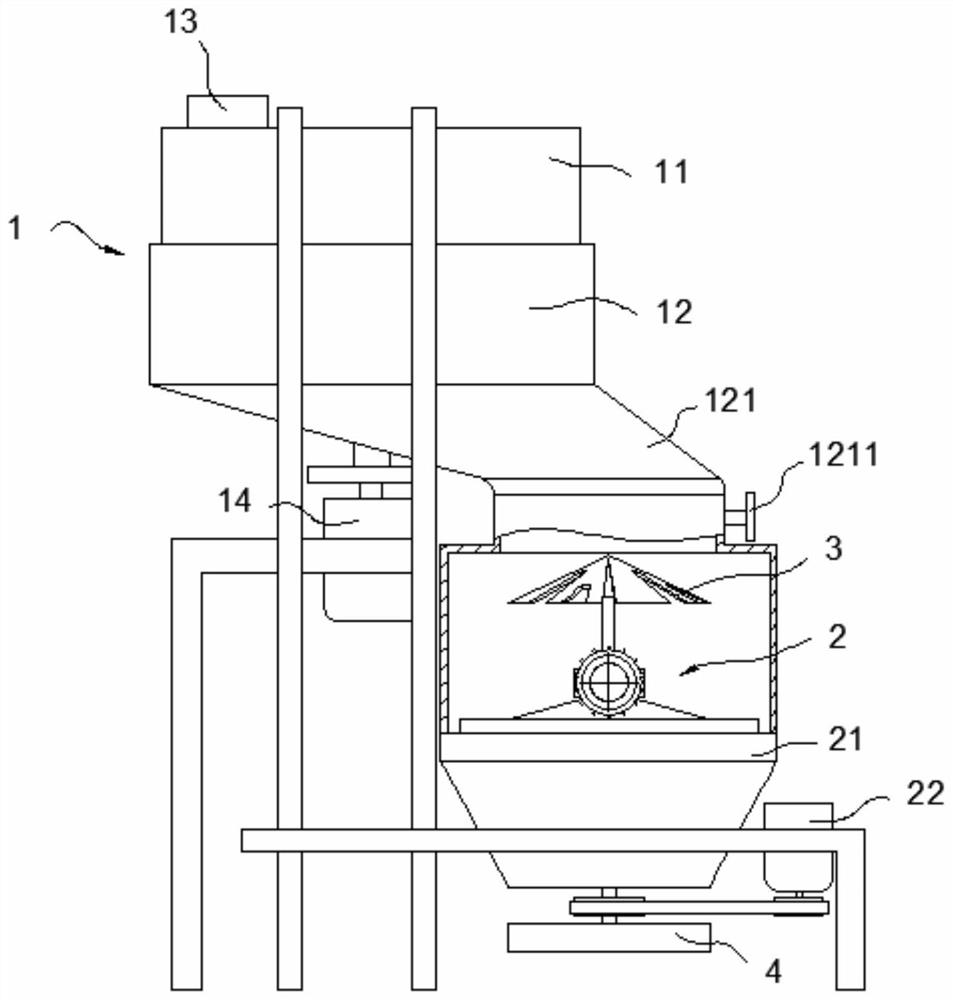 A biomass particle fuel pulverizing device with pressing function