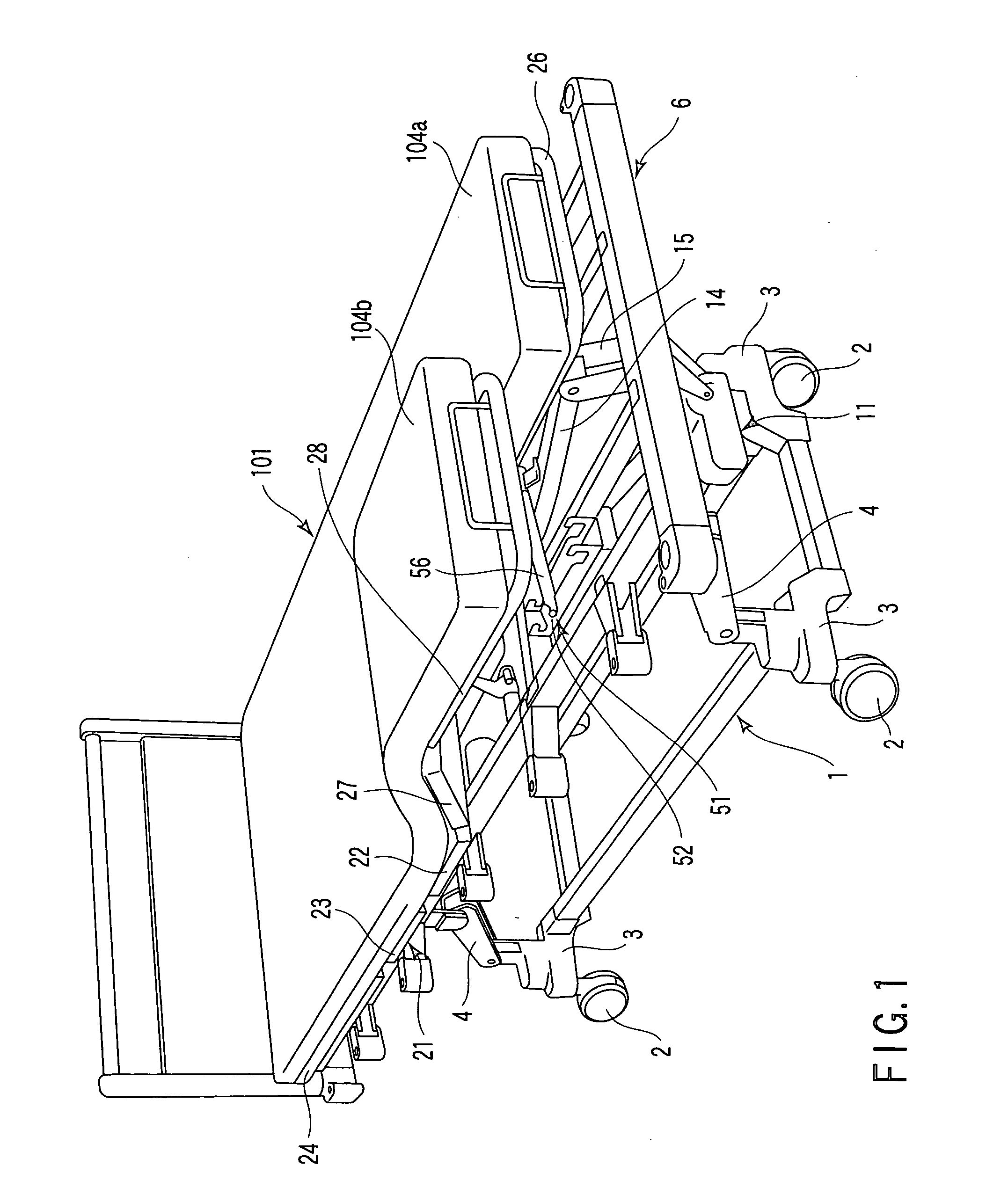 Rising-type bed apparatus and mattress