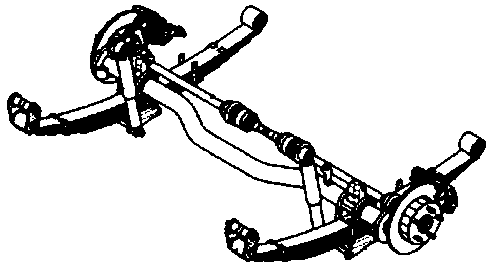 A multi-link independent suspension for commercial vehicle drive axle