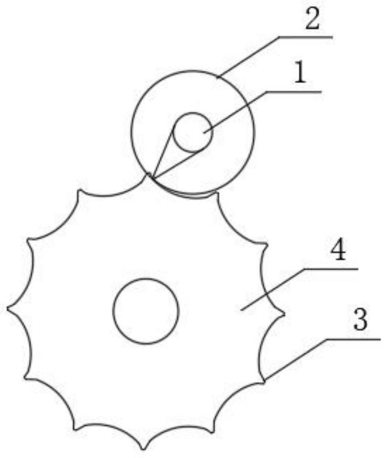 Spiral curved wheel transmission mechanism and engine with same