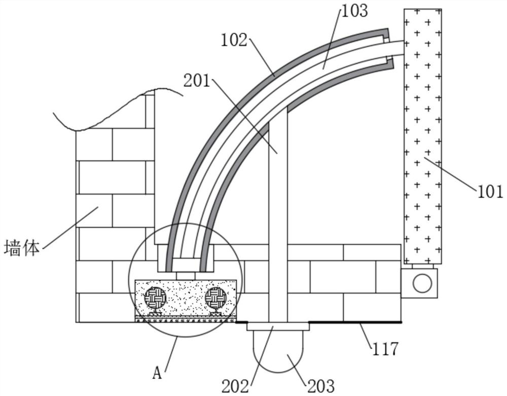 A kind of pneumatic sure-closing smoke-resisting safety fire door