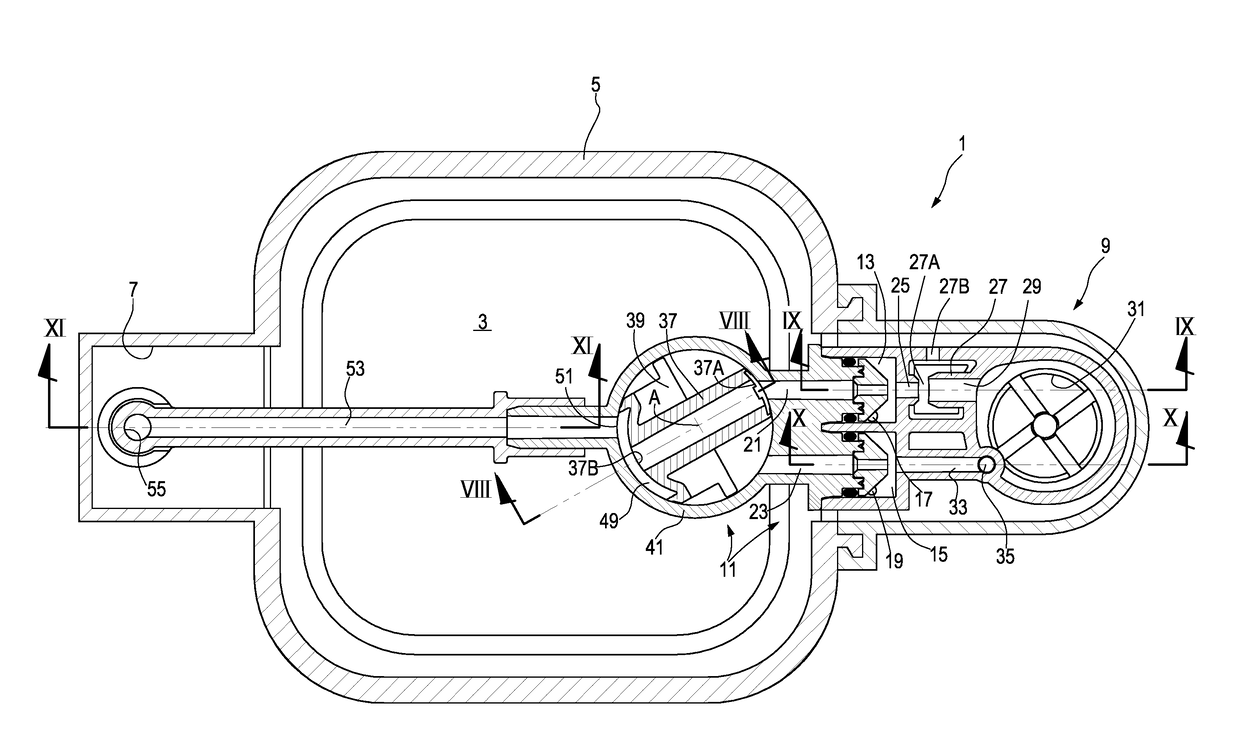 Beverage frothing device and jug comprising said device