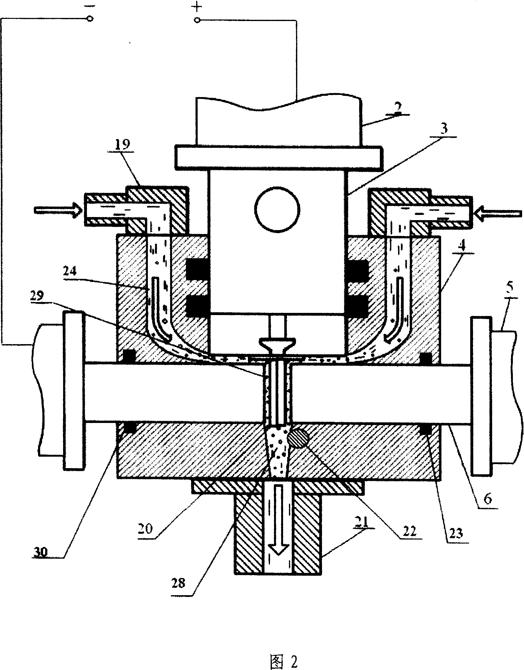 Electrochemical processing method for tri-end flexible feeding blade