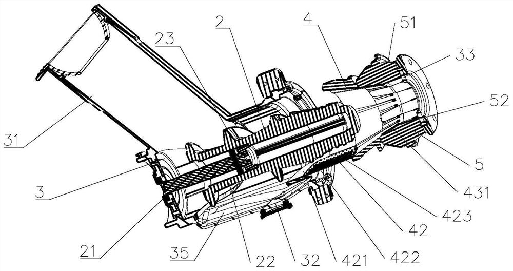 An easy-to-clean screw squeeze juice extractor