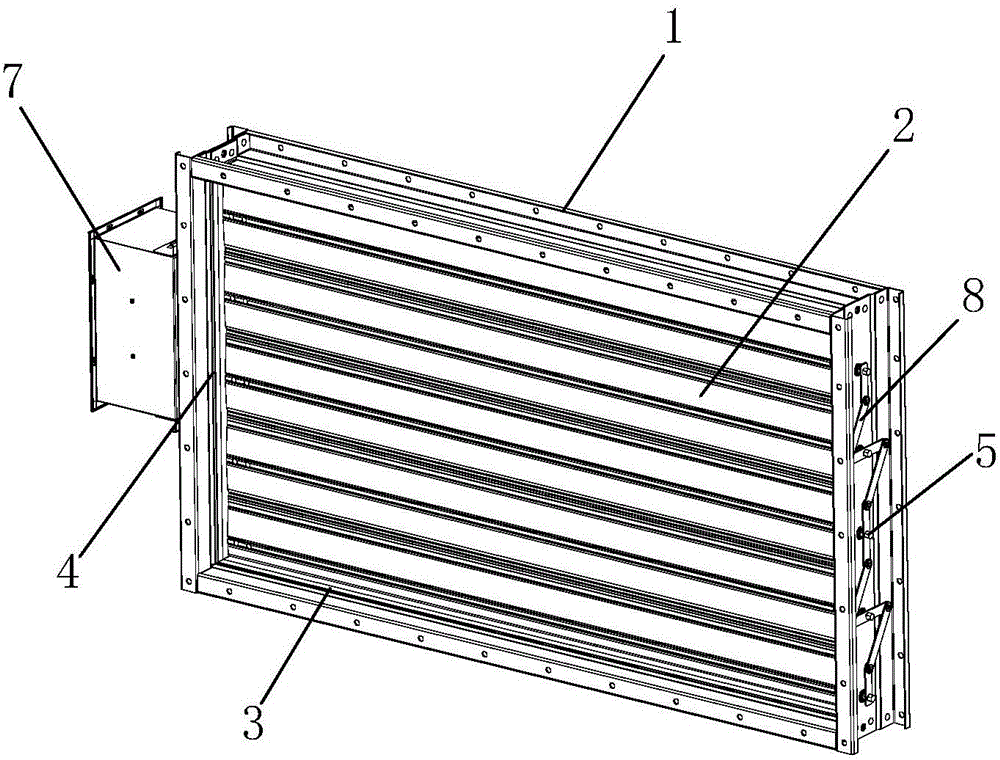 Subway tunnel air valve with high-temperature resistance, high strength, low leakage and low flow resistance