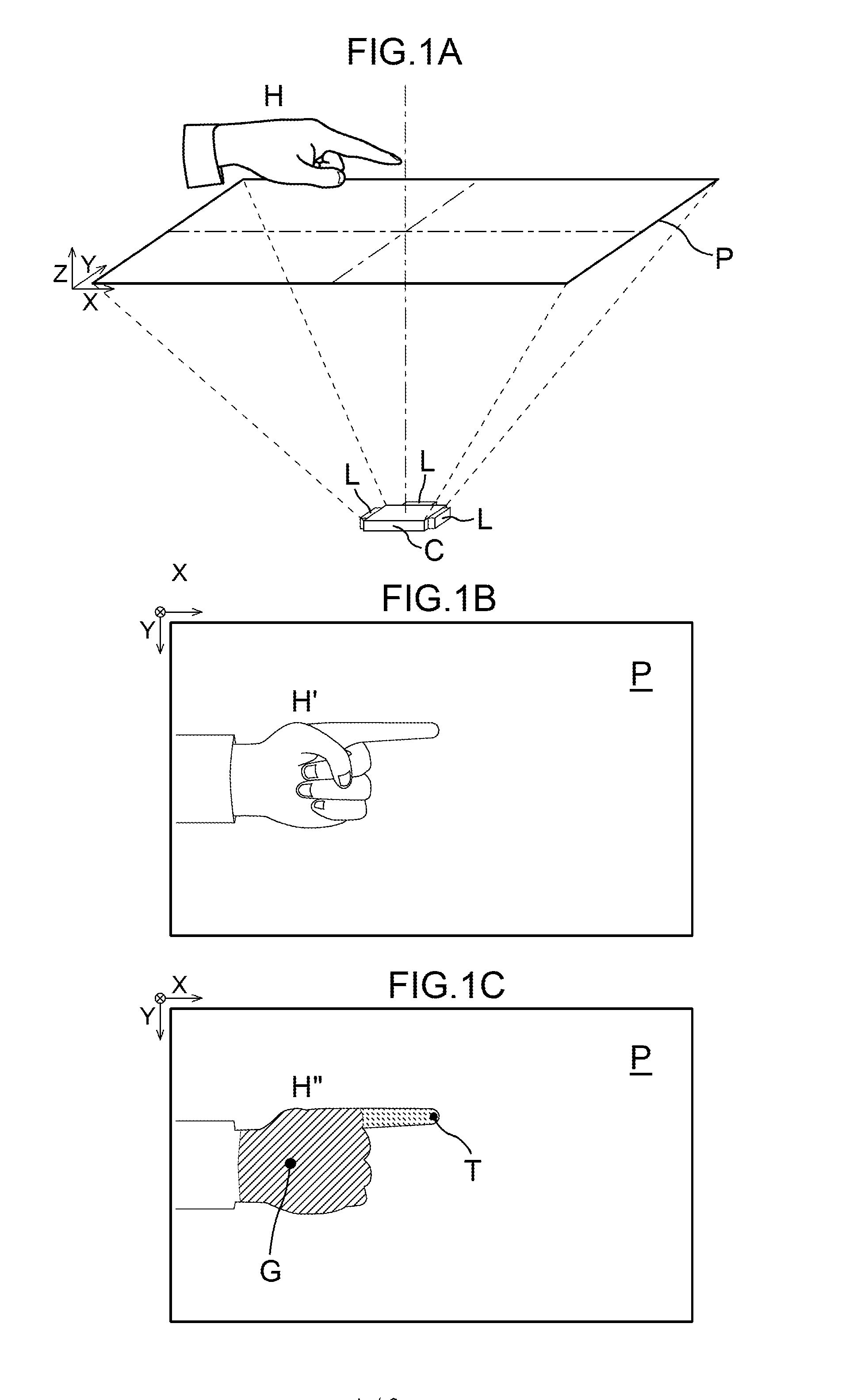 Method for detecting motion of input body and input device using same