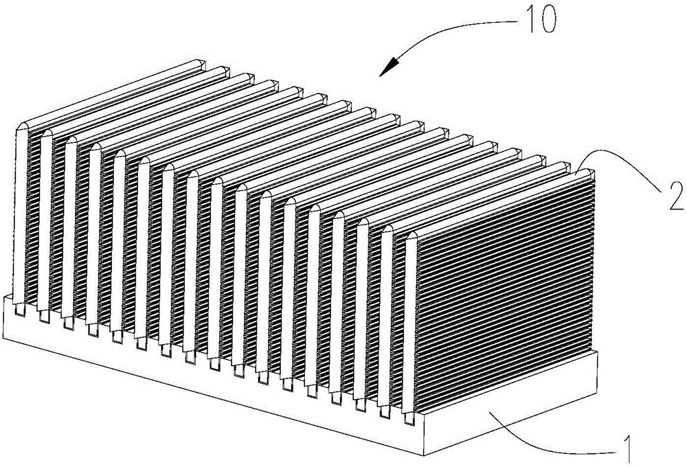 Radiator and forming process based on same