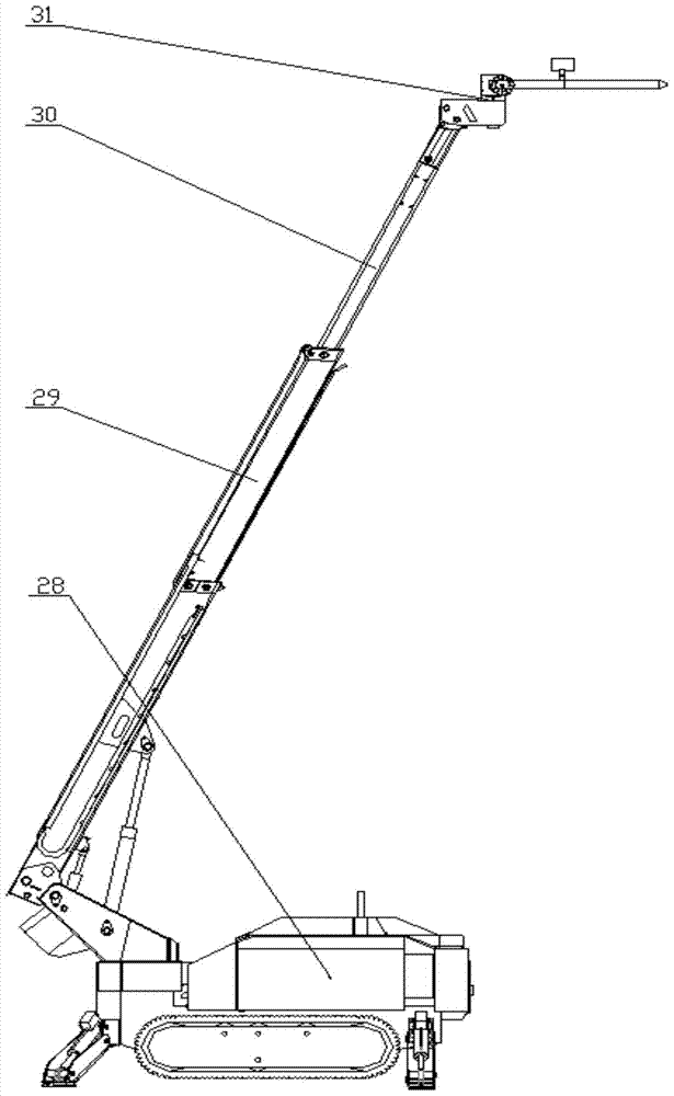 A high-pressure water spray system for electric water washing robots in substations