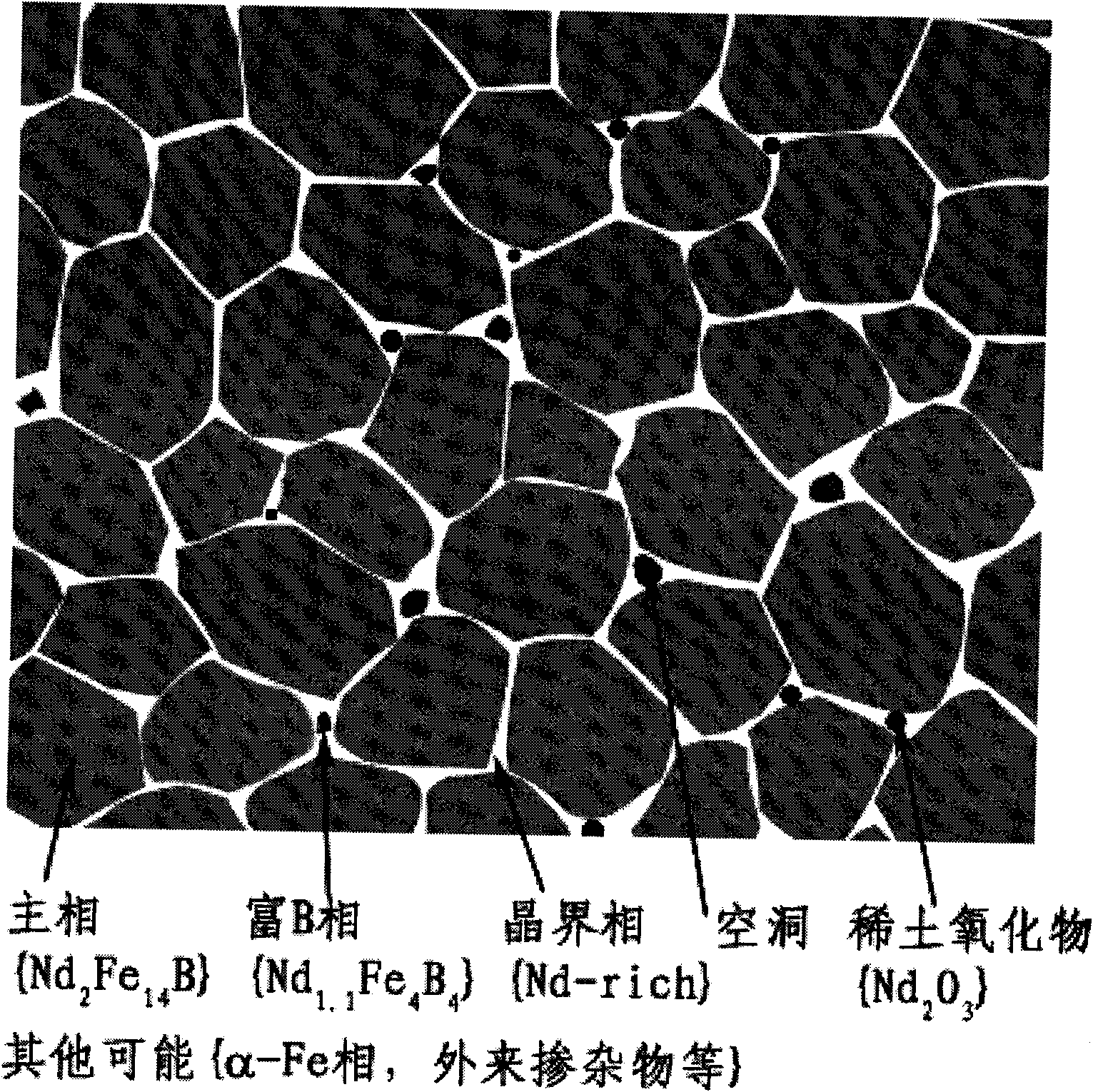 Sintered NdFeB rear-earth permanent magnet with fine magnetization characteristic and manufacturing method thereof