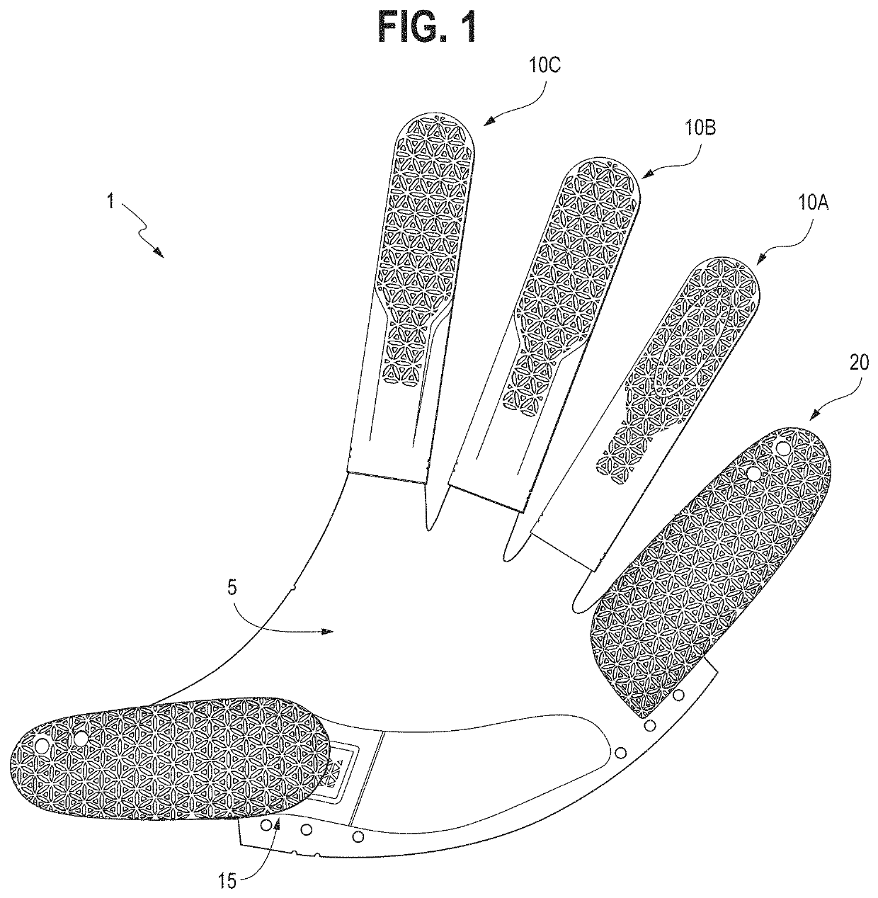 Glove with structural finger reinforcements