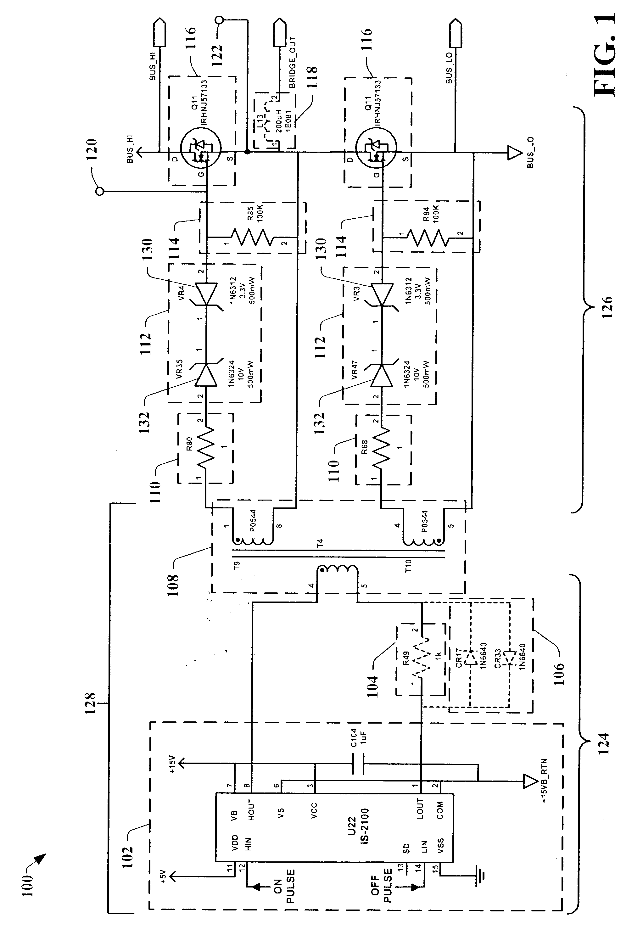 Isolated FET drive utilizing Zener diode based systems, methods and apparatus