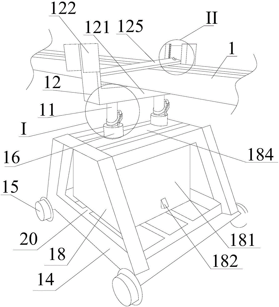 Dual-lifting feed clamping device provided with buckles