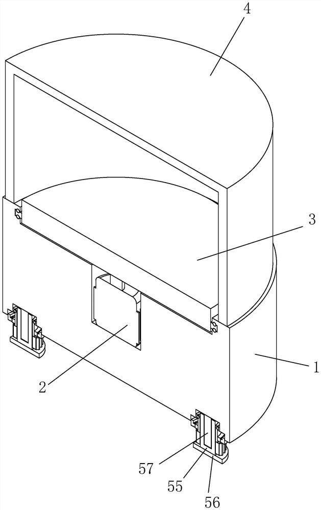 Rotatable circulating display device for selling building materials