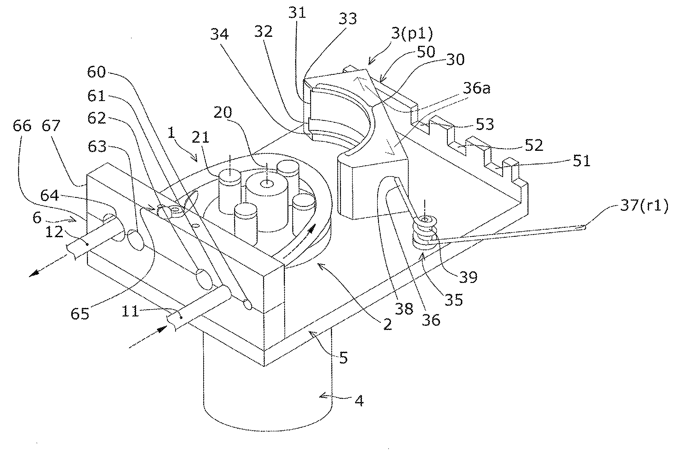 Tube loading assembly for peristaltic pump