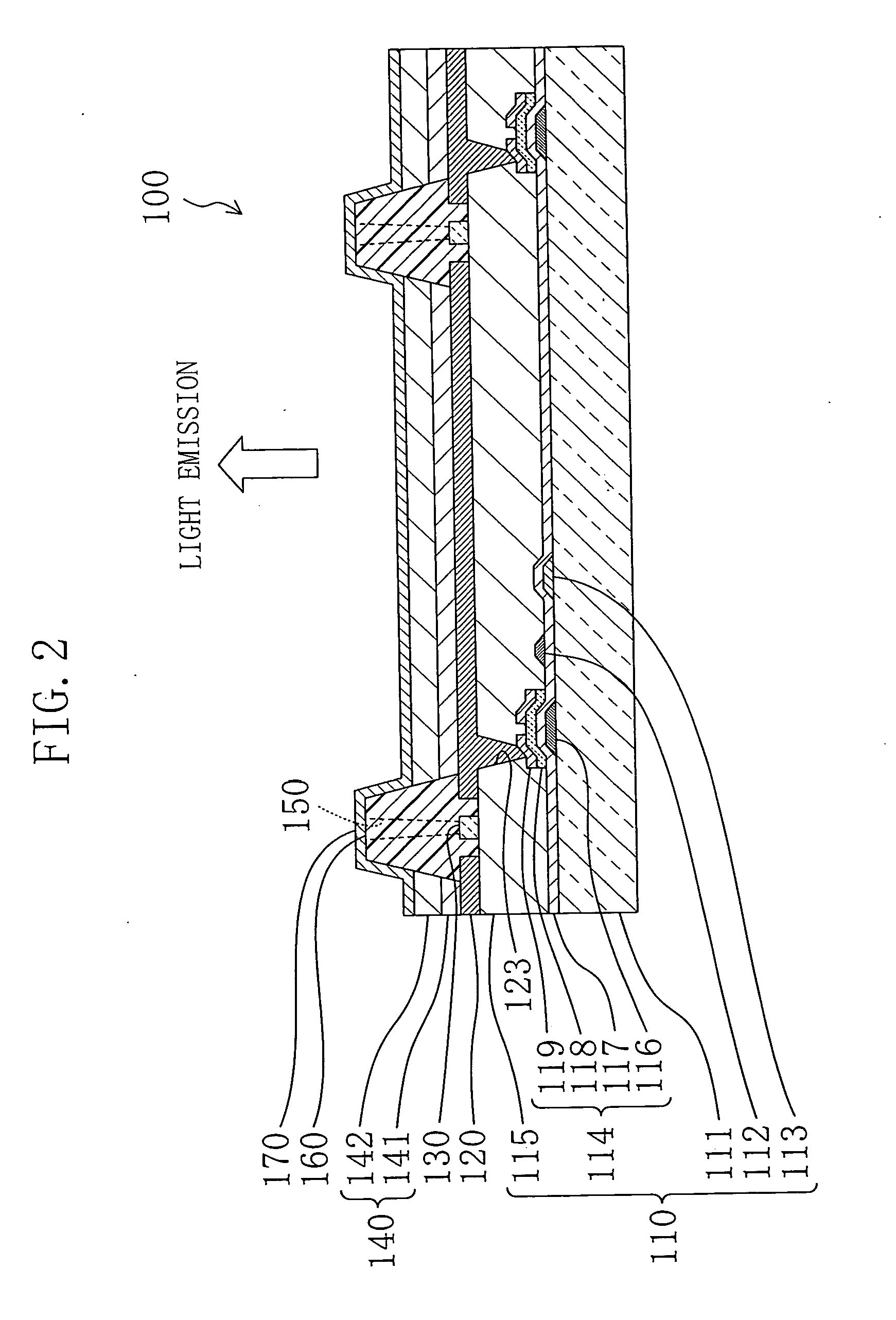 Organic electroluminescent display element, display device having the same, and manufacturing method of the same