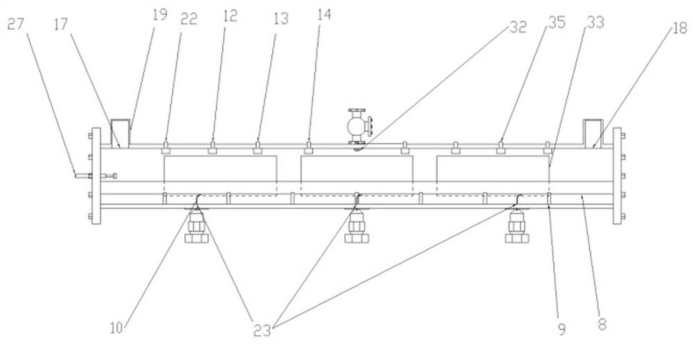 Utility test platform of emergency response system for comprehensive pipe rack gas cabin